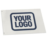 Custom White Blue Flag
