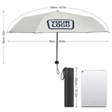 Custom White Blue Automatic Umbrella