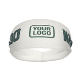 Custom White Blue Green Sports headband