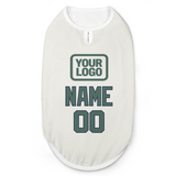 Custom White Blue Green Pet Vest