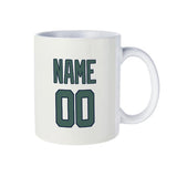 Custom White Blue Green Mug