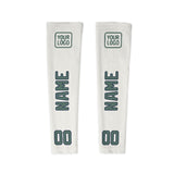 Custom White Blue Green Arm Sleeve