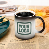Custom White Blue Green Magic Mug