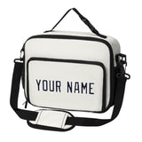 Custom White Navy Lunch Bag