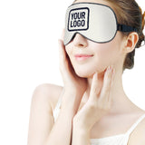 Custom White Navy Sleep Mask