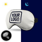 Custom White Navy Sleep Mask