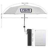 Custom White Navy Automatic Umbrella