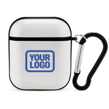 Custom White Sky Blue AirPods Case