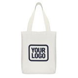 Custom White Sky Blue Canvas Tote Bag