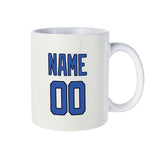 Custom White Sky Blue Mug