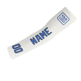 Custom White Sky Blue Arm Sleeve