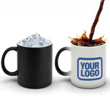Custom White Sky Blue Magic Mug