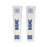 Custom White Sky Blue Arm Sleeve