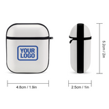 Custom White Sky Blue AirPods Case