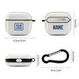 Custom White Sky Blue AirPods Case (3rd Generation)