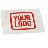 Custom White Orange Red Flag