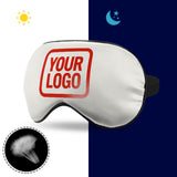 Custom White Orange Red Sleep Mask