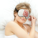 Custom White Orange Red Sleep Mask