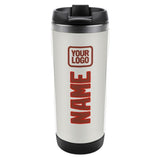 Custom White Coral Red Stainless Steel Water Cup
