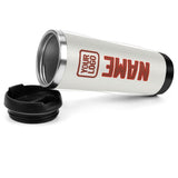 Custom White Coral Red Stainless Steel Water Cup
