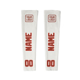 Custom White Coral Red Arm Sleeve