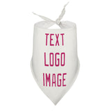 Custom White Pink Pet Scarf