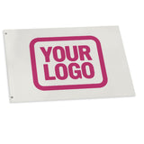 Custom White Pink Flag