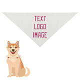 Custom White Pink Pet Scarf