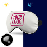Custom White Pink Sleep Mask