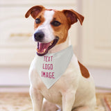 Custom White Pink Pet Scarf