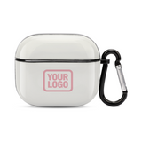 Custom White Light Pink AirPods Case (3rd Generation)