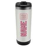Custom White Light Pink Stainless Steel Water Cup
