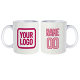Custom White Light Pink Mug