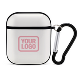 Custom White Light Pink AirPods Case