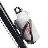 Custom White Light Pink Sports Bottle