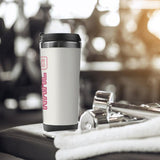 Custom White Light Pink Stainless Steel Water Cup