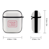 Custom White Light Pink AirPods Case