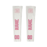 Custom White Light Pink Arm Sleeve