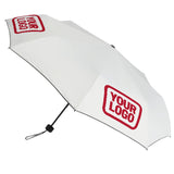 Custom White Red Automatic Umbrella