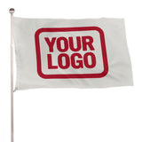 Custom White Red Flag
