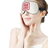 Custom White Red Sleep Mask