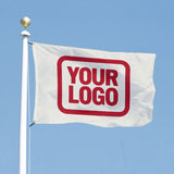 Custom White Red Flag