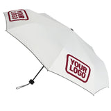 Custom White Crimson Red Automatic Umbrella
