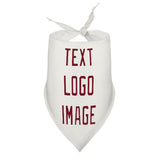 Custom White Crimson Red Pet Scarf