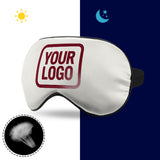Custom White Crimson Red Sleep Mask