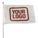 Custom White Coral Red Flag