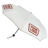 Custom White Coral Red Automatic Umbrella