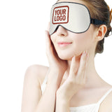 Custom White Coral Red Sleep Mask