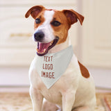 Custom White Coral Red Pet Scarf
