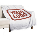 Custom White Coral Red Blanket
